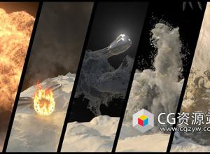 Houdini常用爆炸液体RBD模拟特效视频教程