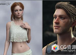 Daz 3D各类角色3D模型合集2023年度1月第三波