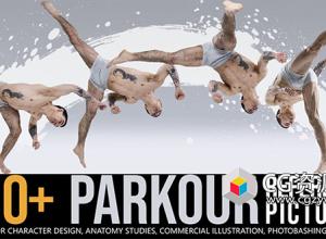 710张跳跃扭转肌肉运动动作姿势造型高清参考图片