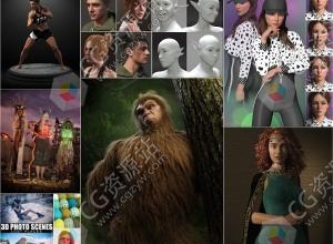 Daz 3D各类角色3D模型合集2023年度2月第四波