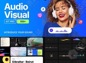 AE脚本-650+音乐播放器波形可视化广播文字标题字幕动画预设V2