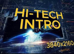 AE模板-科技感三维线条数字空间宣传开场 HI-Tech Intro