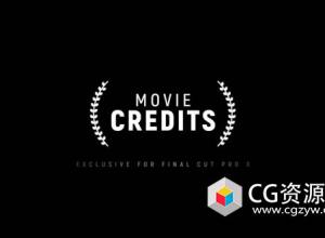 FCPX插件-演员表片尾字幕动画预设 LenoFX – Movie Credits