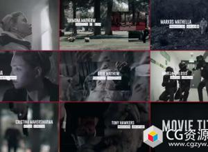 AE模板-电影标题序列侦探犯罪调查开场白宣传片头 Movie Title | Film Credits