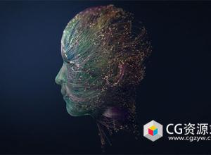 使用XP粒子制作抽象人像模型C4D R26教程