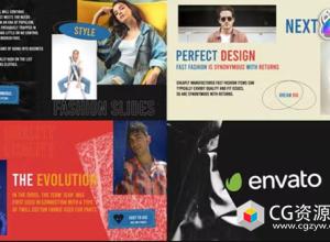 FCPX插件-现代时尚时装秀广告视频片头 Trendy Modern Slideshow