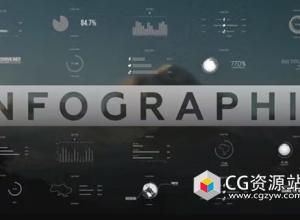 AE+PR模板-1100+信息数据图表元素ICON图标动画 1100+ Infographics Elements