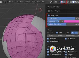 Blender顶部面片选择插件 Draw Xray 4.2.2