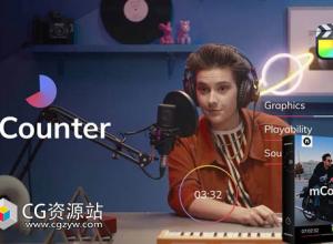 FCPX插件-20组简洁实用倒计时动画预设 mCounter