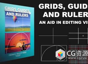 FCPX插件-15个网格黄金分割线参考线排版构图标尺预设 Grids Guides And Rulers