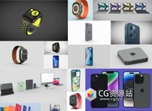 iPhone手机电脑iPad手表耳机Apple苹果3D模型