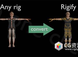 Blender一键转换绑定为Rigify插件 Any Rig to Rigify V0.0.3