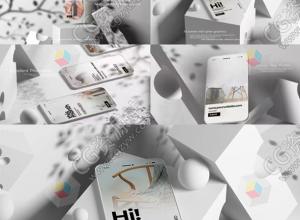 AE+PR模板-优雅iPhone手机三维场景APP展示片头