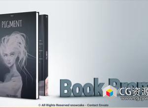 AE模板-E3D三维书本促销展示动画 Book Promotion For Element 3D