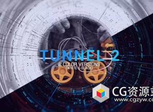 AE模板-科技感环形隧道视频片头 Tunnel 2
