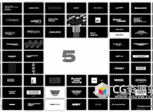 FCPX插件-82组4K现代时尚文字标题排版动画