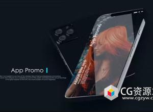 AE模板-iPhone手机应用推广APP展示片头 App Promo