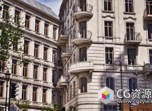 50个UE5室外建筑楼房3D模型 Archmodels For UE5 Vol.8