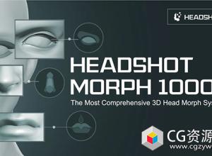 Character Creator 4面部变形系统 Headshot Morph 1000+