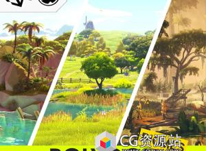 Unreal场景资产包POLYGON 自然生物群落第一季+Needed Plugins