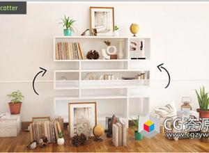 选中模型位置随机互换3DS MAX插件 Scatter Tools V1.02