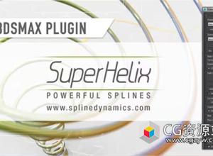 螺旋状样条线3DS MAX插件 SuperHelix V1.20