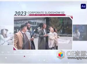 AE+PR模板-公司历史发展时间线相册片头 Corporate Timeline Slideshow