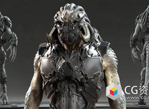 ZBrush角色硬表面雕刻建模视频教程