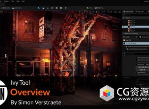 Houdini藤蔓植物生成工具教程 Project Titan Ivy Tool+源文件