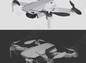 C4D Octane渲染器无人机高级硬表面产品建模渲染教程+中文字幕