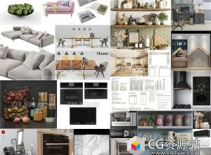 3dsky家具装饰3D模型合集2023年5月1