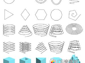 3DS MAX样条线图形生成模型插件 3d-kstudio Curlipse 1.0.33.23