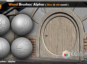 Zbrush 40组树木纹理VDM笔刷与Alphas纹理