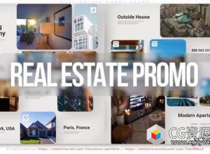 AE模板-房地产楼房室内演示视频宣传包装片头 Real Estate Smart Promo