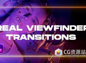 达芬奇模板-15个真实取景器镜头畸变视频转场过渡Real Viewfinder Transitions