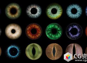 27组眼球虹膜图片素材 27 Eye Textures