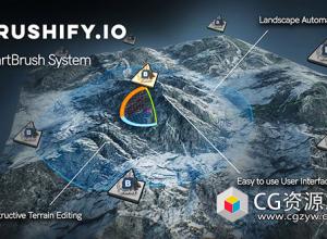 UE5虚幻引擎智能笔刷景观地编地形工具蓝图