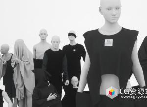 22个人体姿势3D模型C4D/FBX格式