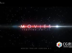 AE模板-大气电影预告片文字标题宣传片头 Movies Trailer