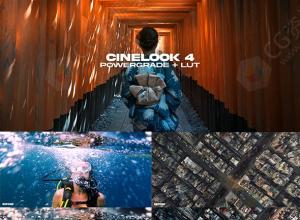达芬奇调色节点-好莱坞蓝橙色电影美学+LUT调色预设 PowerGrade + LUT
