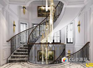 Unity豪华别墅建筑室内3D模型第9卷