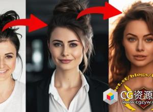 Midjourney与ChatGPT摄影照片AI人像修饰大师班