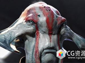 Zbrush外星异形生物概念设计制作视频教程+中英文字幕