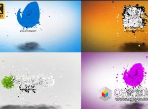 AE模板-粒子汇聚Logo动画 Particle Logo Reveal