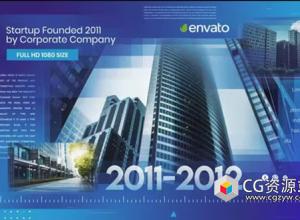 AE模板-科技感商务企业时间线宣传展示片头