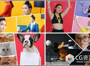 AE模板-创意分屏多视频画面拼贴动画 Multi Screen - Split Screen