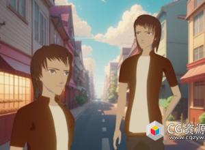 Blender动漫角色人物建模材质贴图视频教程