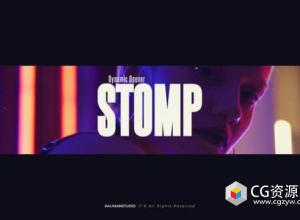 AE模板-动感时尚快闪文字视频片头 Dynamic Stomp Opener