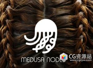 Blender程序头发系统工具 MEDUSA NODES v1.1.5 beta