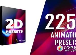 PR模板-257组图层缩放移动旋转出入动画 AeJuice – 2D Animation Presets